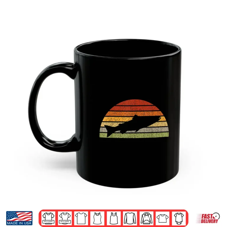 Mug Salmon Fishing Retro Freshwater Saltwater Fish Vintage Gift Shirt