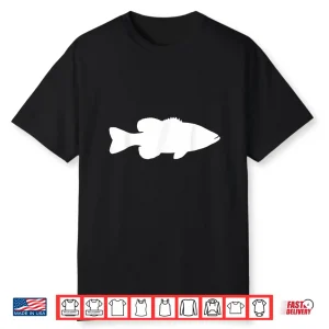 Smallmouth Bass Silhouette Freshwater Fishing Gift Idea Shirt