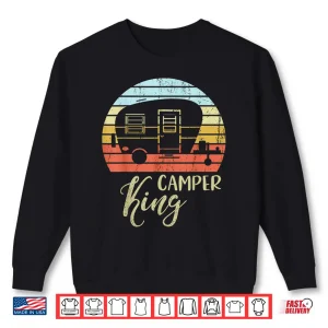 Sweatshirt Camper King Classy Sassy Smart Assy Matching Couple Camping Shirt