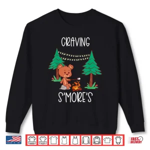 Childrens Glamping Gear Camping Bear Craving Smores Campfire Shirt 2 Sweatshirt Childrens Glamping Gear Camping Bear Craving Smores Campfire Shirt