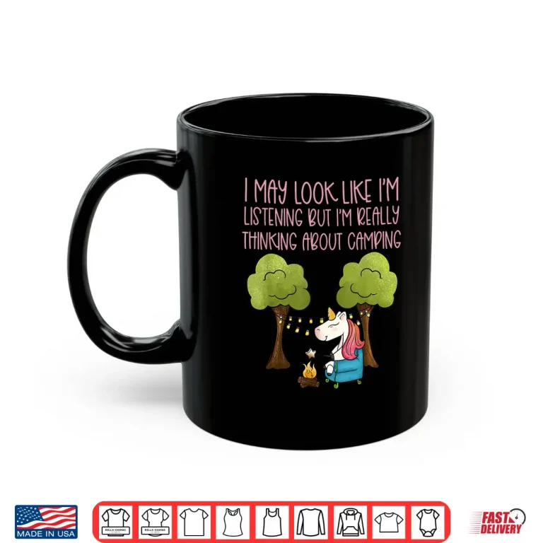 Mug Camping For Girls Women Campers Childrens Glamping Unicorn Shirt