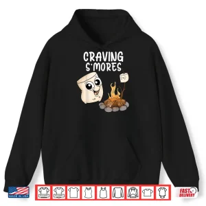 Hoodie Funny Smores Cute Marshmallow Kids Camping Happy Glamping Shirt
