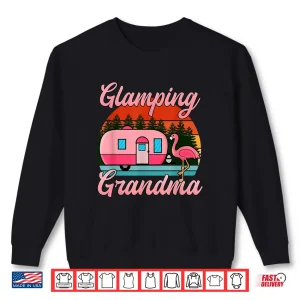 Glamping Grandma Vintage Rv Flamingos Camper Grandma Camping Shirt 2 Sweatshirt Glamping Grandma Vintage RV Flamingos Camper Grandma Camping Shirt