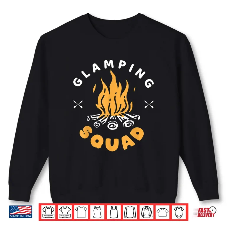 Sweatshirt Glamping Squad Glamorous Camping Glamper Shirt