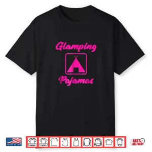 Women Camping Pajamas Shirt Happy Camper Pajamas T Shirt