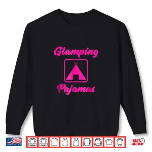 Sweatshirt Women Camping Pajamas Shirt Happy Camper Pajamas T Shirt