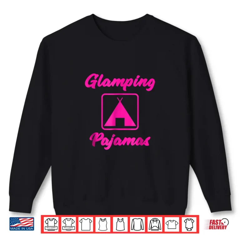 Sweatshirt Women Camping Pajamas Shirt Happy Camper Pajamas T Shirt
