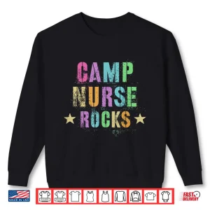 Sweatshirt CAMP NURSE ROCKS Funny Health Care Camping Medical Crew Shirt