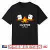Campfire Crew Funny Camper Marshmallow Roasting Glamping Shirt