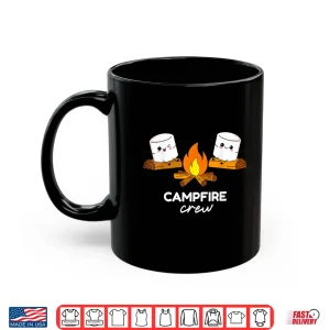 Mug Campfire Crew Funny Camper Marshmallow Roasting Glamping Shirt