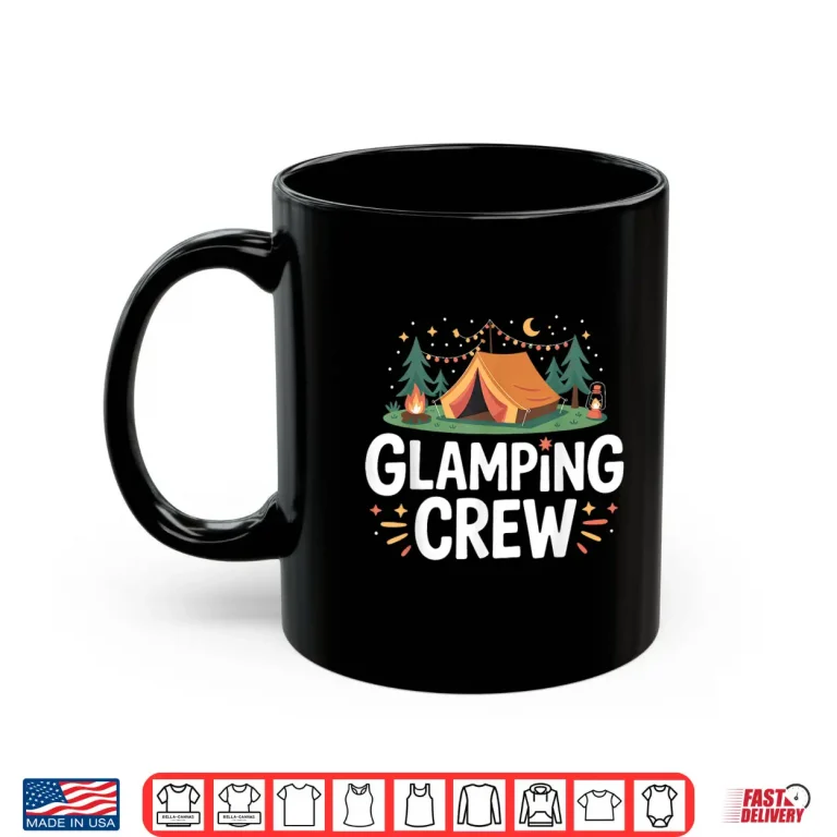 Mug Cool Glamping Art for Men Women Tent Camper Glamper Glamping Shirt