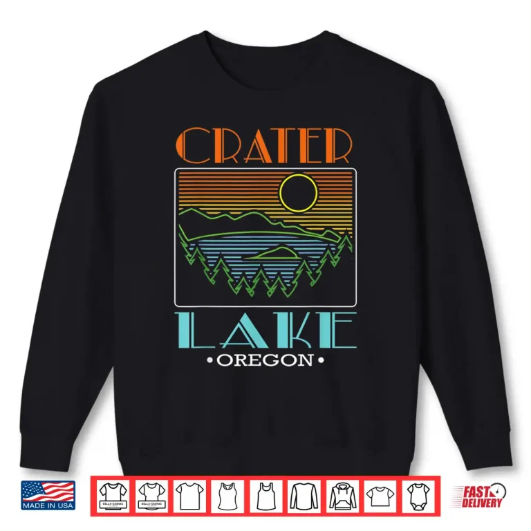 Sweatshirt Crater Lake Oregon National Park Est. 1902 Retro Crater Lake Shirt