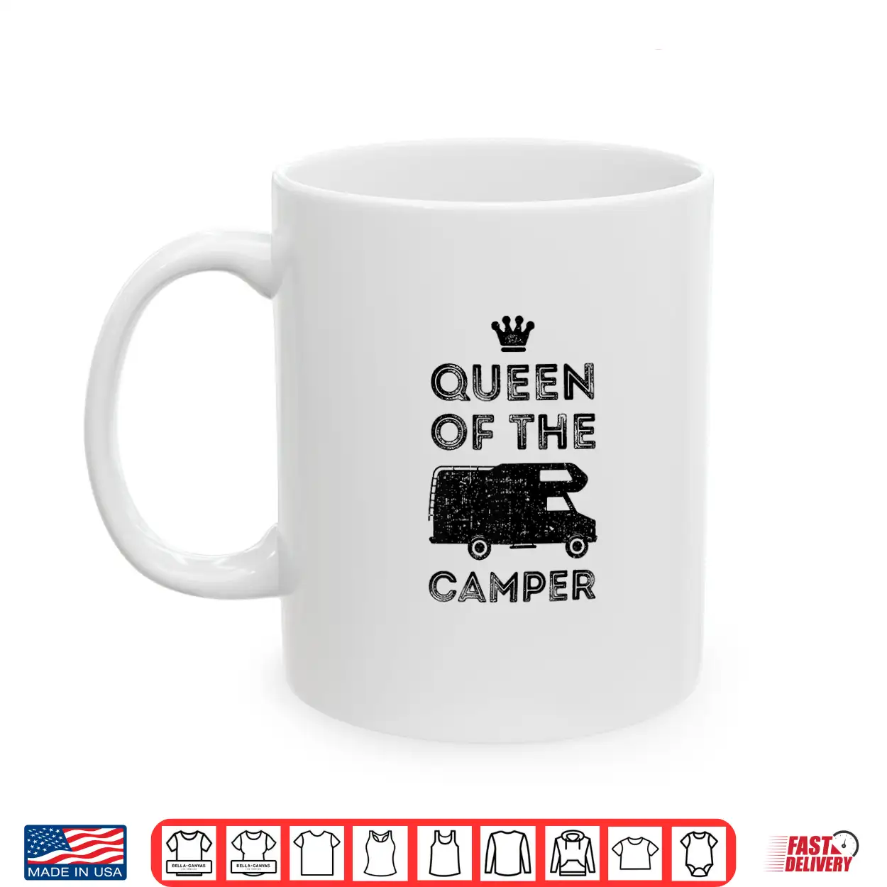 Camping T Shirt Queen Of The Camper Rv Glamping Tee Shirt Camping T Shirt Queen Of The Camper Rv Glamping Tee Shirt