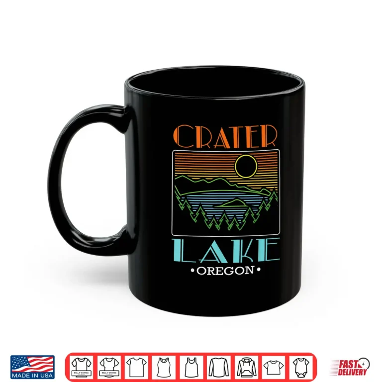 Mug Crater Lake Oregon National Park Est. 1902 Retro Crater Lake Shirt