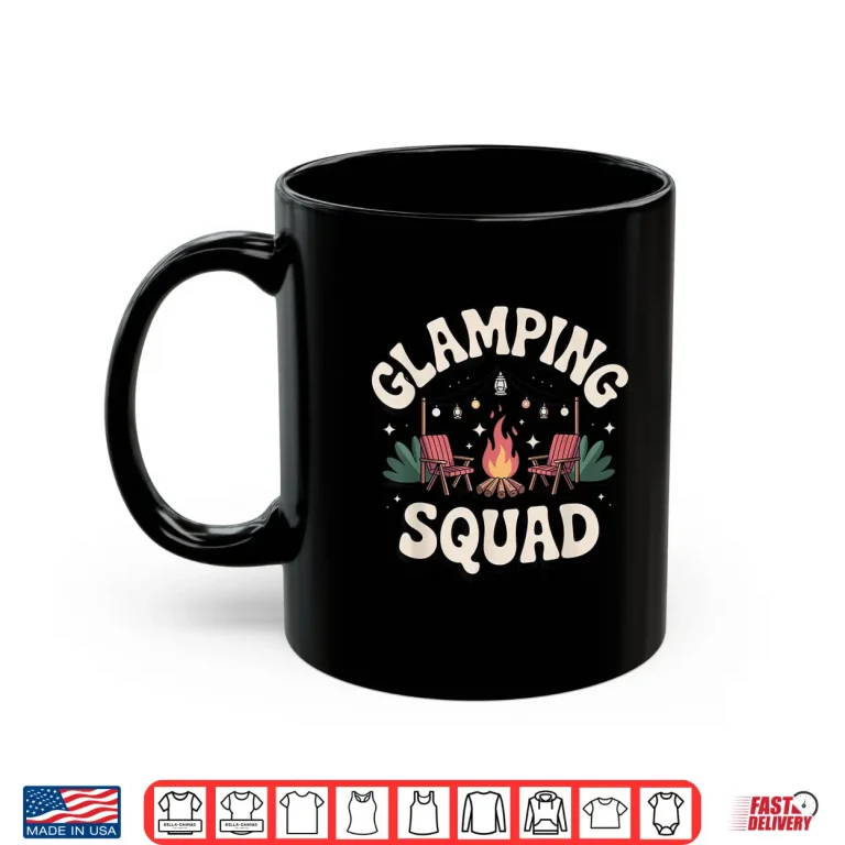 Mug Funny Glamping Art for Men Women RV Tent Glamper Glamping Shirt