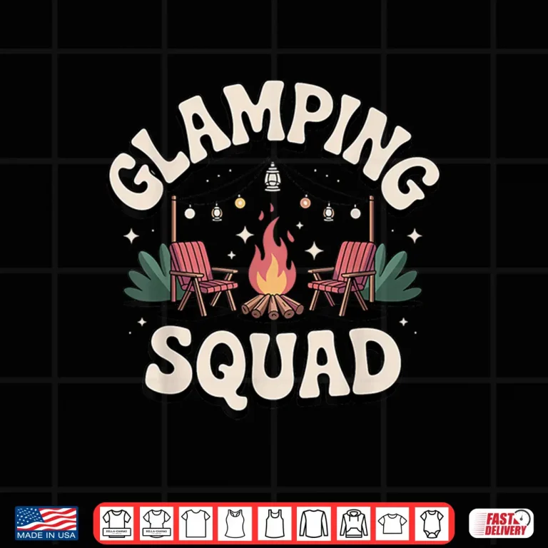 Design Funny Glamping Art for Men Women RV Tent Glamper Glamping Shirt
