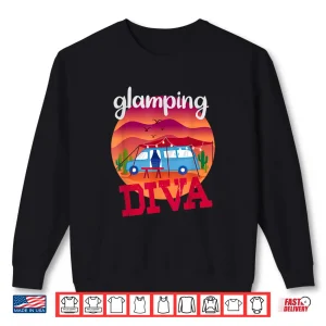 Glamping Diva Funny Glamping Shirt For Women Glamping Shirt 2 Sweatshirt Glamping Diva Funny Glamping Shirt For Women Glamping Shirt