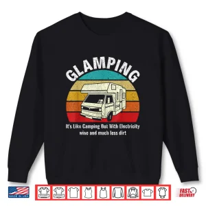 Sweatshirt Glamping Funny Definition Camping Glamper Shirt