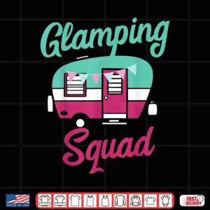 Design Glamping Squad Cute Popup Camper Gift Glamping Shirt