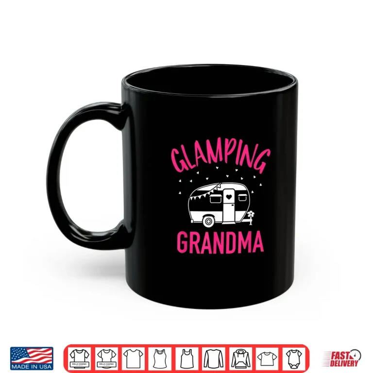 Glamping Grandma Camping Caravan Trailer Shirt 3 Mug Glamping grandma camping Caravan trailer Shirt