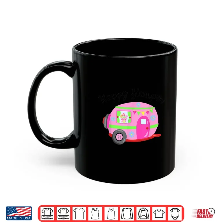 Mug Happy Glamper Camping Camper Glamping Adventure Shirt