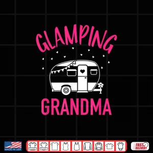 Design Glamping grandma camping Caravan trailer Shirt
