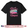 Womens Queen Of The Camper Camping Glamping Glamper Camp Vacation Shirt