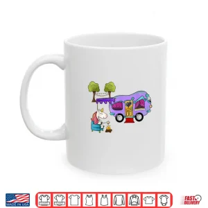 Mug Funny Glamping Bougie Camping Unicorn Shirt