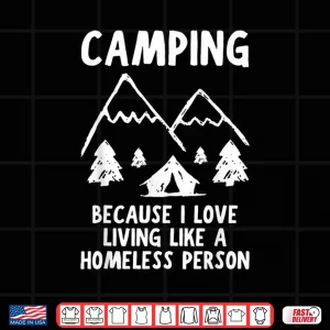 Design Funny Glamping Or Camping Shirt