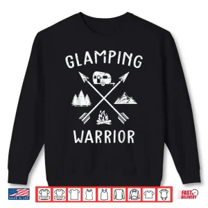 Sweatshirt Funny Glamping Warrior Squad Gift Cool Happy Camping Lover Shirt
