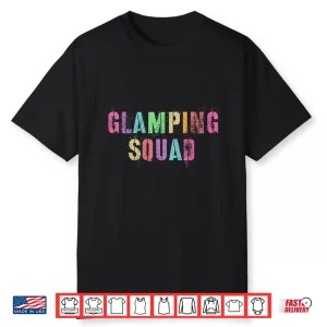 Happy Glamper Girl Glamping Squad Camping Team Glampy Boy Shirt