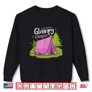 Sweatshirt Glampy Camper Caravan Camping Glamping Gear Gift Shirt