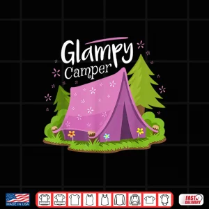 Design Glampy Camper Caravan Camping Glamping Gear Gift Shirt