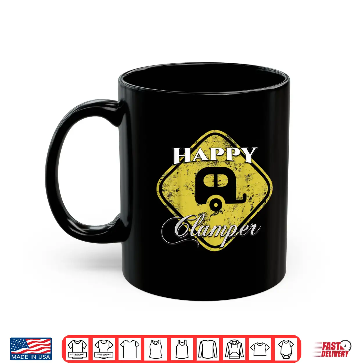 Happy Glamper Camper Rv Glamping Camping Funny Gift Shirt Happy Glamper Camper Rv Glamping Camping Funny Gift Shirt