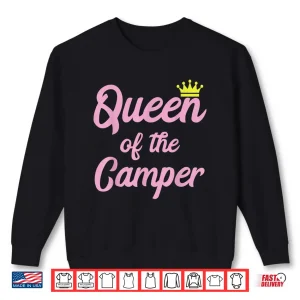 Sweatshirt Queen Of The Camper Cute Matching King and Queen Camping Shirt