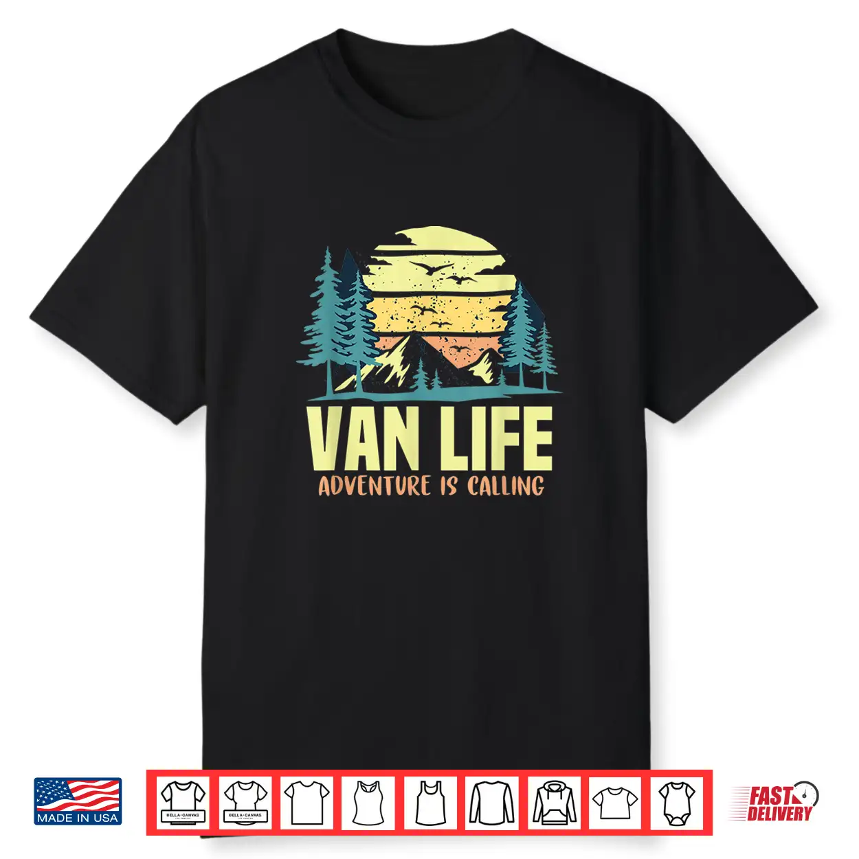 Adventure Is Calling Living The Van Life Gift For Campers Rv Shirt Adventure Is Calling Living The Van Life Gift For Campers Rv Shirt