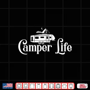 Design Camper Life Shirt Rv Camper Nature Hiking Forest
