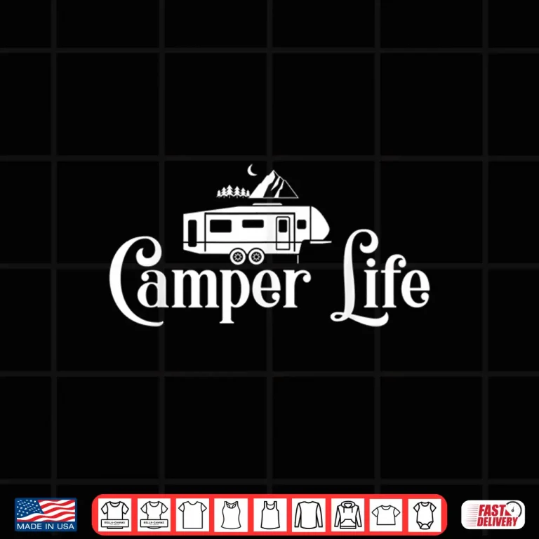 Design Camper Life Shirt Rv Camper Nature Hiking Forest