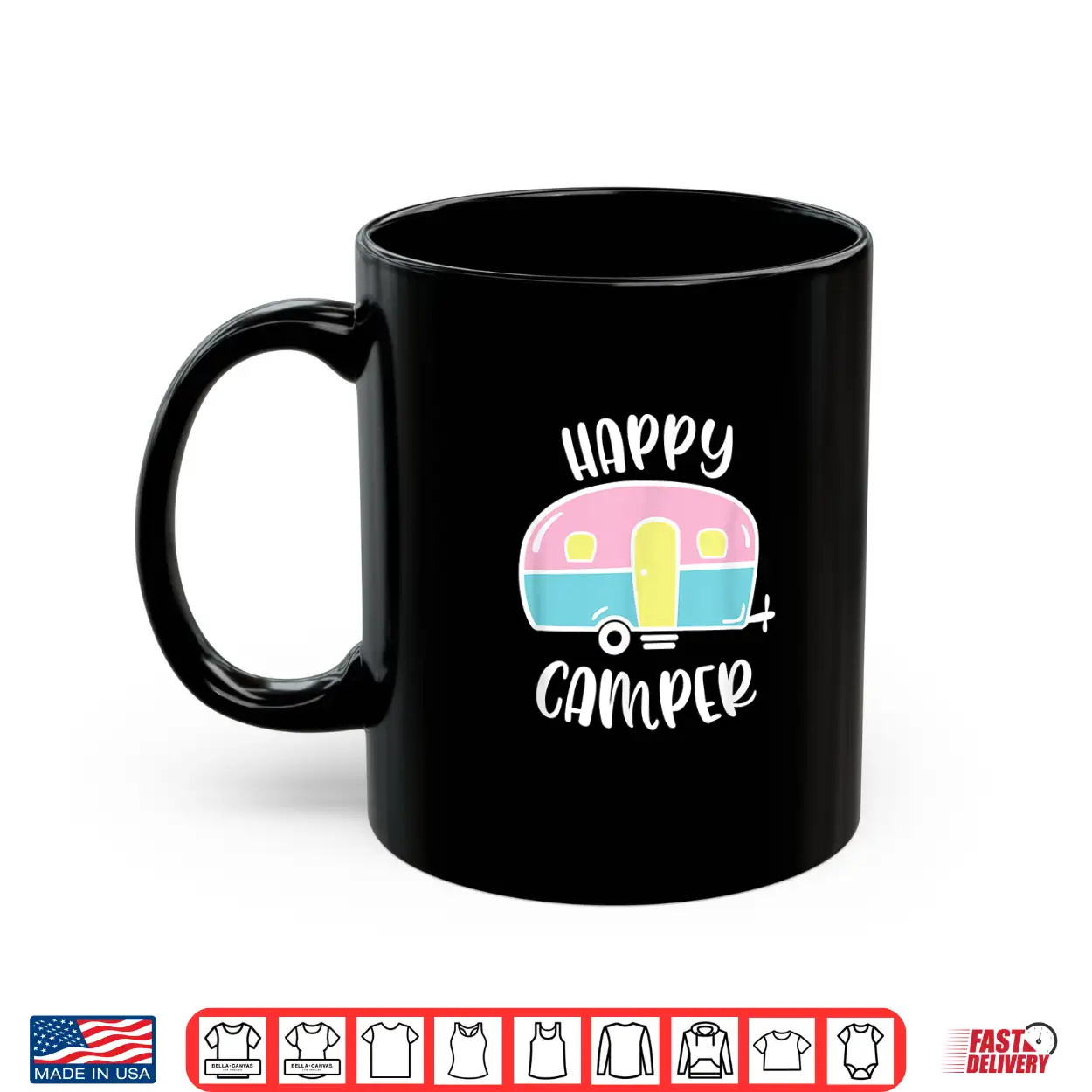 Happy Camper Decor Camping Life Rv Travel Trailer Shirt Happy Camper Decor Camping Life Rv Travel Trailer Shirt