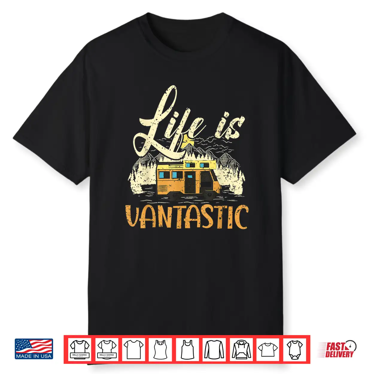 Life Is Vantastic Rv Camp Van Camping Lover Shirt Life Is Vantastic Rv Camp Van Camping Lover Shirt