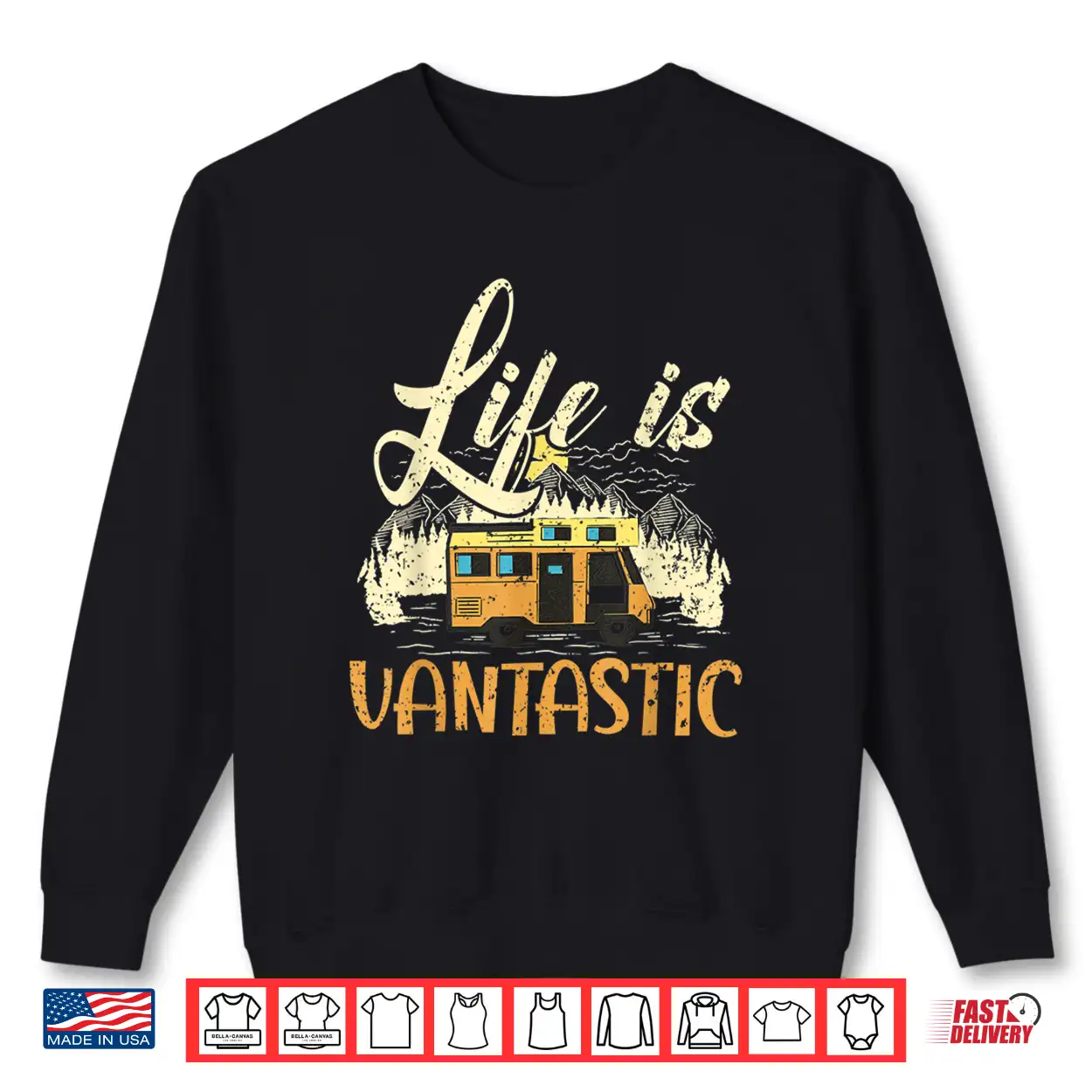 Life Is Vantastic Rv Camp Van Camping Lover Shirt Life Is Vantastic Rv Camp Van Camping Lover Shirt