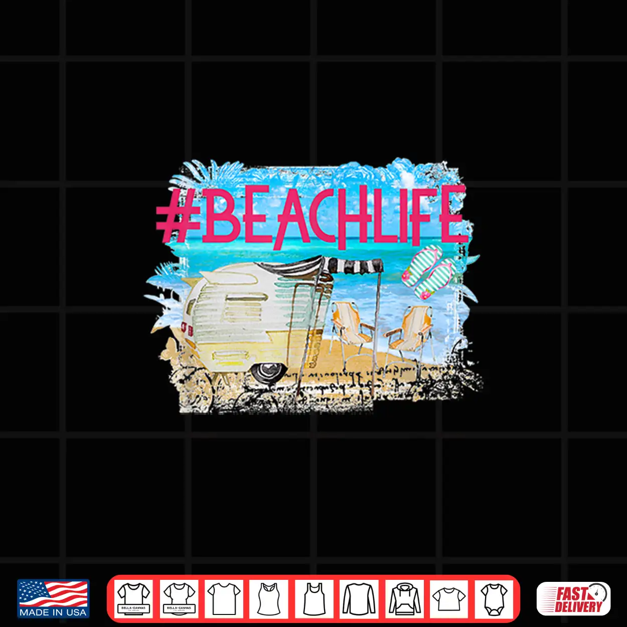 Camping Beach Life Shirt Gift Flip Flops Camper Rv 3Rd Wheel Shirt Camping Beach Life Shirt Gift Flip Flops Camper Rv 3Rd Wheel Shirt