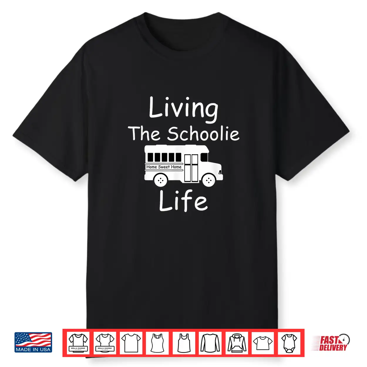 Living The Schoolie Life School Bus Conversion Rv Camper Shirt Living The Schoolie Life School Bus Conversion Rv Camper Shirt
