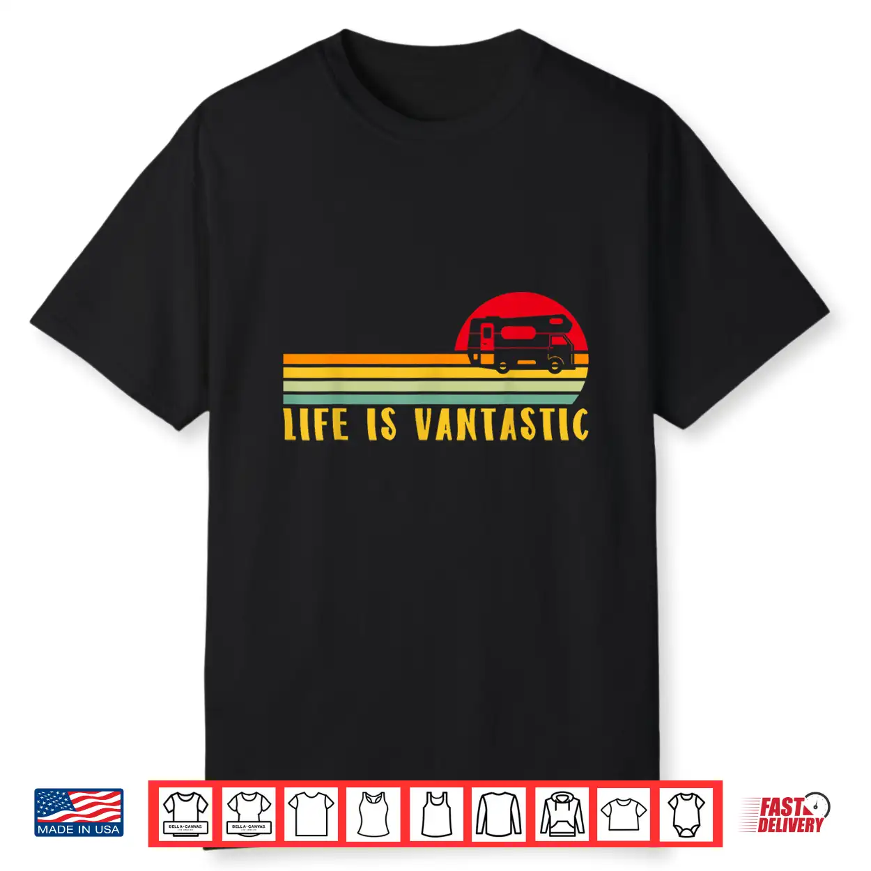 Motorhome Rv Camping Life Is Vantastic Camper Van Shirt Motorhome Rv Camping Life Is Vantastic Camper Van Shirt