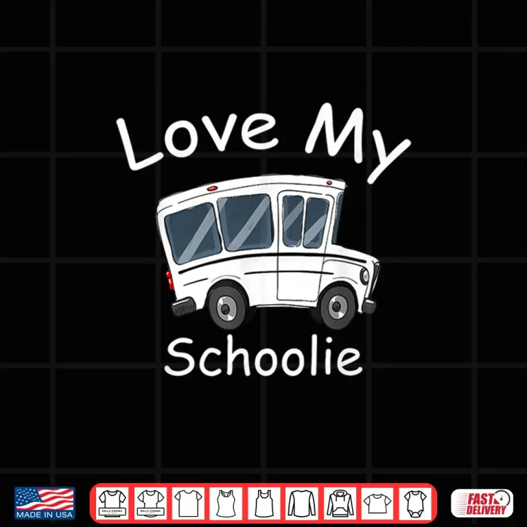 Design Love my Schoolie life school bus conversion rv camper Shirt