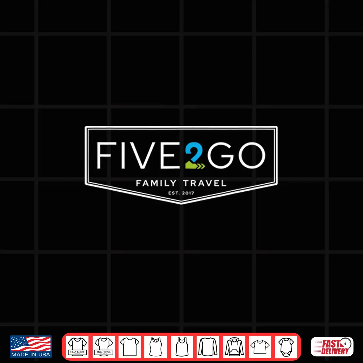 New Five2Go Logo (White) Shirt New Five2Go Logo (White) Shirt