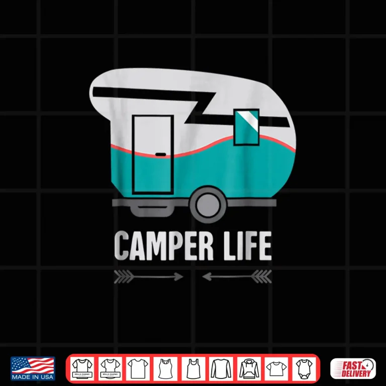 Design Retro CAMPER LIFE Funny RV Camper Shirt