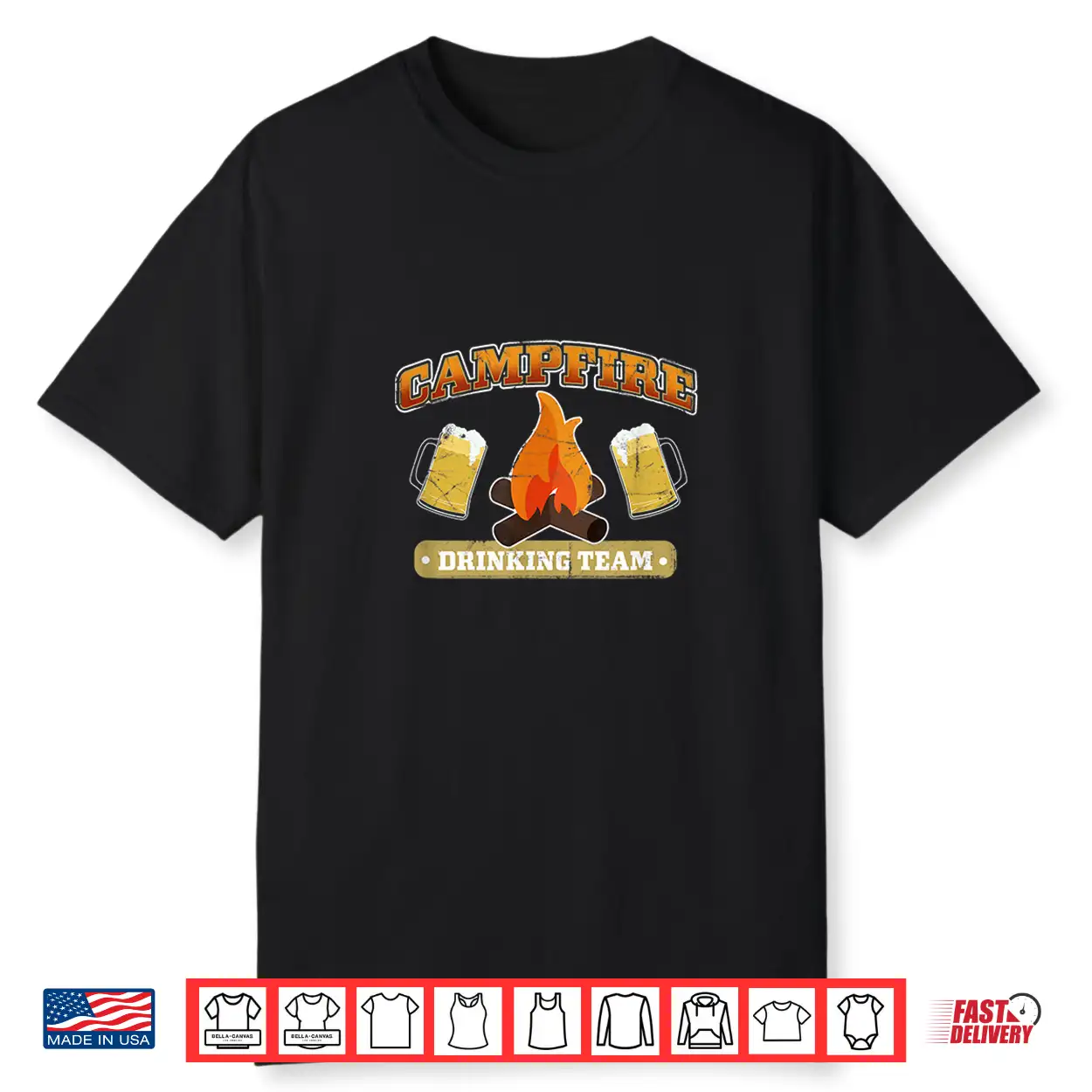 Campfire Drinking Team Camping Life Adventure Smores Shirt Campfire Drinking Team Camping Life Adventure Smores Shirt