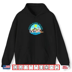 Hoodie South Padre Island Dogs Rule Shirt