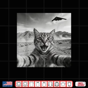 B 2 Bomber Stealth Flyover Usa Ufo Aircraft Funny Cat Selfie Shirt 4 Design B 2 Bomber Stealth Flyover USA UFO Aircraft Funny Cat Selfie Shirt